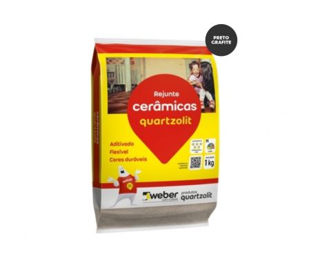Rejunte Flexible Quarzolit Color Negro Grafite de 1 Kg