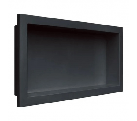 Nicho de Embutir Para Baño 30x60cm Color Negro