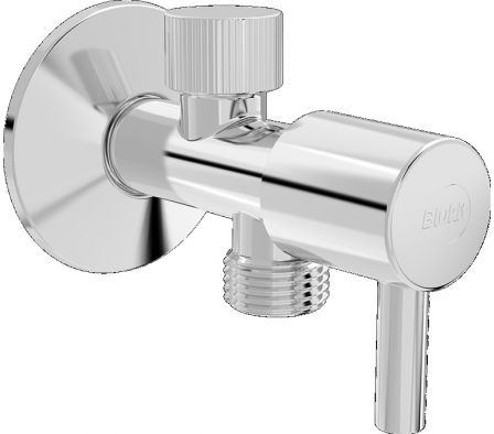 Registro 1/4" Volta Abs Cromado Para Ducha Higienica 1/2 x 1/2" 200218