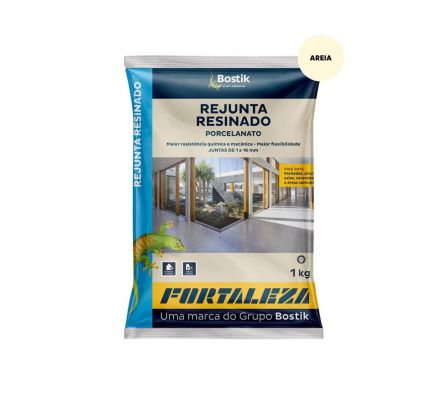 Rejunte Resinado Fortaleza Color Arena de 1 Kg