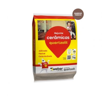 Rejunte Flexible Quarzolit Color Marron Tabaco de 1 kg