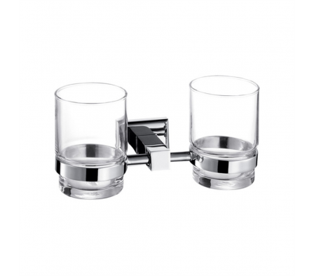 Vaso doble porta cepillo DIKASA FF3205B