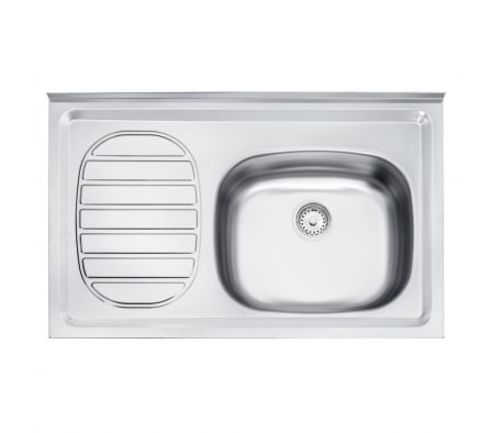 Bacha Tramontina con Escurridor Izquierdo 80X50 AC430