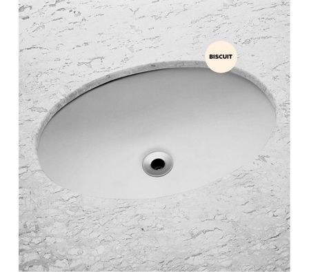 Bacha Celite Oval Embutido Pergamon / Biscuit 49X32,5cm (Incepa)