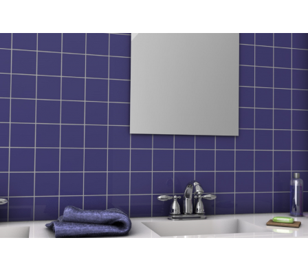 2,07 M² Pastilla Ceral  10x10 Azul Cobalto Tld (30,7x30,7)