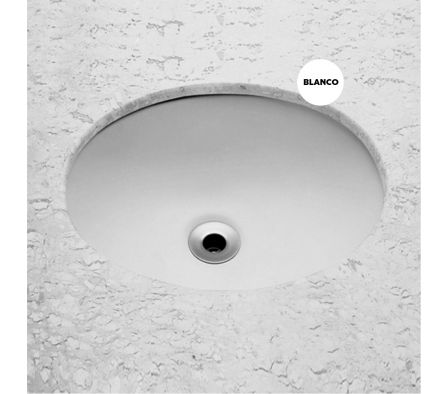 Bacha Celite Oval Embutido Blanco 39x30 cm (Incepa)