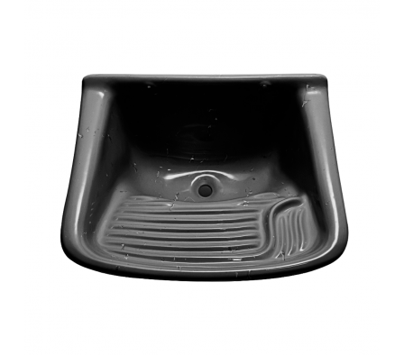 Pileta p/Lavar Ropa Fibromax Simple 60x50 cm Color Negro(599)