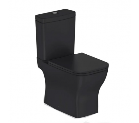 Incepa Boss Inodoro + Caja + Tapa Negro Mate 1897230101100