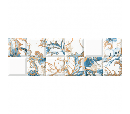 Revestimiento Incepa Ins Blossom Blue Acetinado Ret 30x90.2 1,08 M² 61220132A