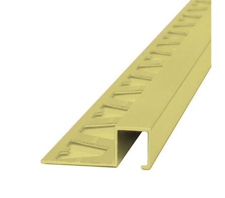 Guardacanto Quadra Aluminio Oro Mate 3422 de 10mm 2,5 metros