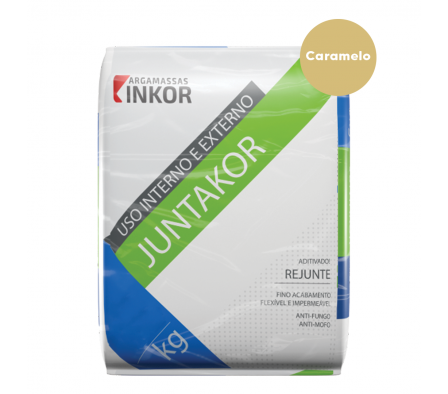 Rejunte Flexible Inkor Juntakor Color Caramelo de 1 Kg