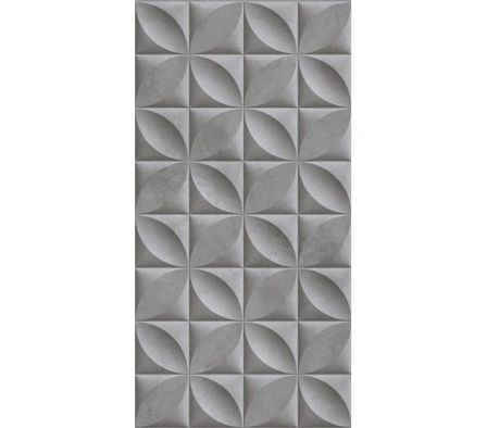 Revestimiento Cerámico Lume Botanico Cimento Acetinado / Relieve 45x90 1,62 M²