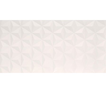 Revestimiento Cerámico Lume Star White Brillante / Relieve 45x90 1,62 M²