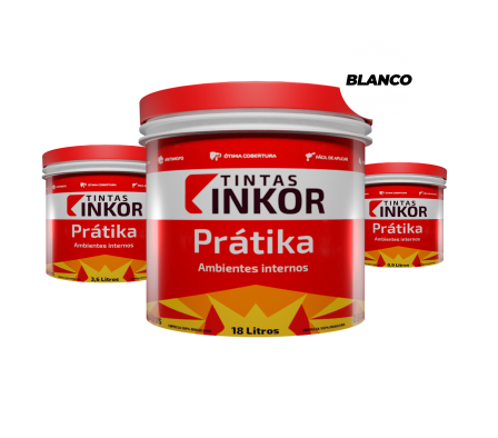 Pintura Inkor Pratika Fosco Blanco 18 Litros