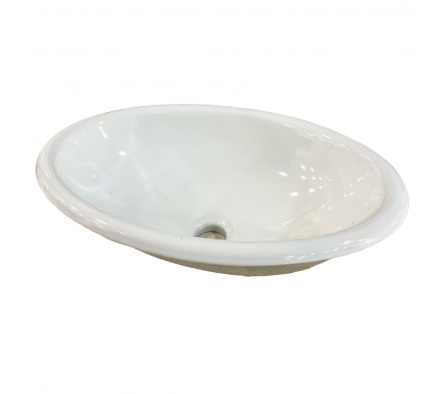 DECA BACHA SOBREPONER L65 GE17 BLANCO OVAL