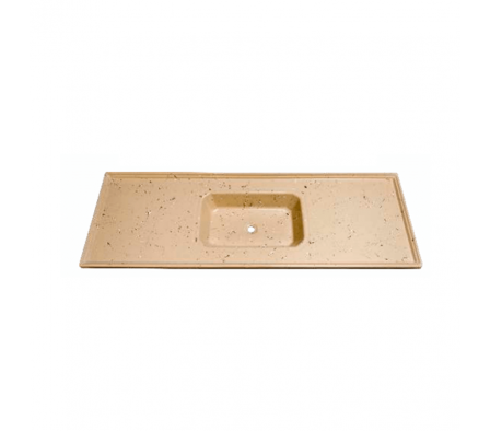 Pileta de Fibra Color Beige Central 150x50 cm 16750
