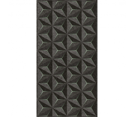 Revestimiento Cerámico Lume Louvre Verde Acetinado / Relieve 45x90 1,62 M²