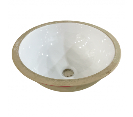 Cuba de Embutir Redonda 365mm Blanco - Incepa - 1101290017100