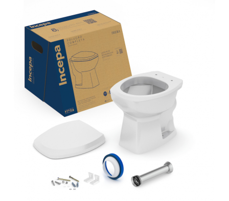 Kit Inodoro Thema Convencional Gris