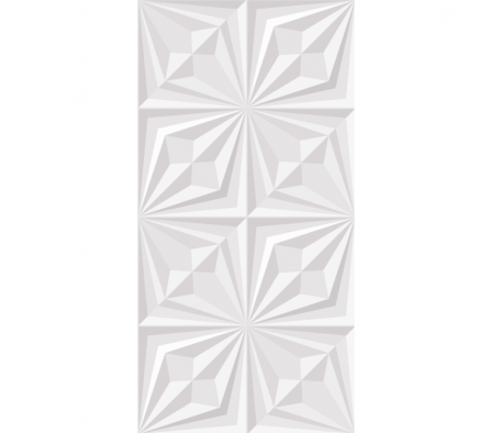 Revestimiento Ceramico Cejatel 45x91 Decorative White Ret 2,01 M² A