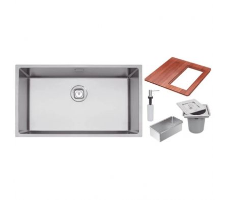 Bacha Tramontina 70x40x205 Quadrum c/accesorios 5pz 94000/163