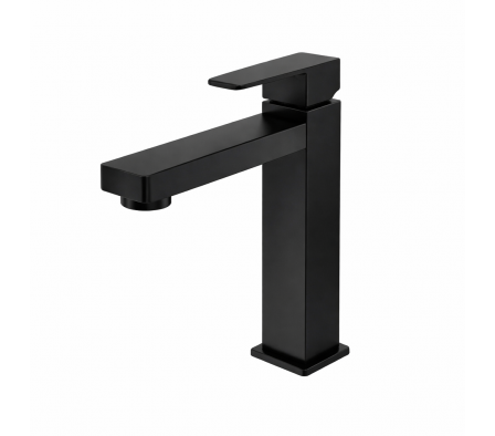 Griferia Agua Fria Bajo Negro Mate 5tb618nn