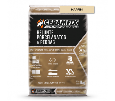 Rejunte Porcelanato 1KG-Marfim