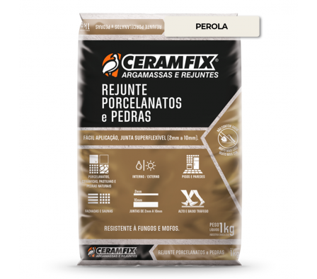 Rejunte Porcelanato 1KG - Perola