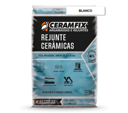 Rejunte Ceramico Ceramfix 1KG - Blanco
