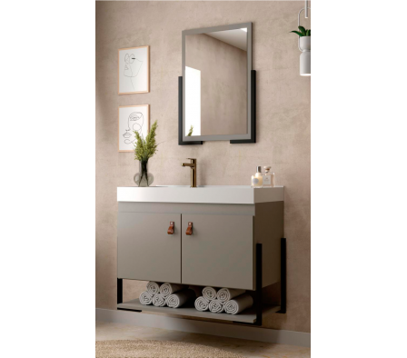 Mueble de baño DIKASA Opera Cimento 60 cm 191601616