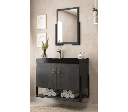 Mueble de baño DIKASA Opera Black Carbono 60 cm