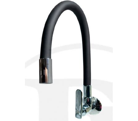 Griferia Ramos Gastronomica Mesada Negro Flexible 10762