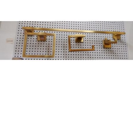 Kit Accesorios para Baño Inox 4Pcs Dorado Cepillado 5jd354nd