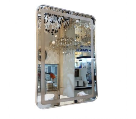 Espejo p/baño Alum.Led Rect 50x70cm Pt 6ES0957P