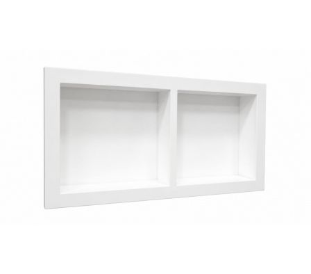 Nicho de Embutir Duo para Baño 30x60cm Color Blanco