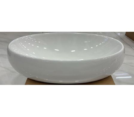 Bacha Ceramica 47x32x14 Blanco Oval 6CC008BB