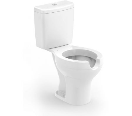 Acesso Inodoro c/Abertura Frontal +Caja+Tapa PP Blanco (discapacitados)