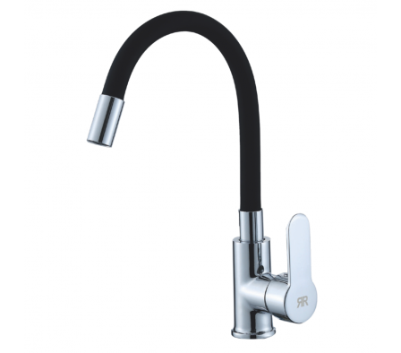 Grifería Ramos Monocomando Natal para Cocina Mesada Flexible Negro 10715